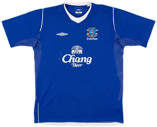 Umbro 2004-05 Everton Home Shirt - 5/10 - (XL.Boys)