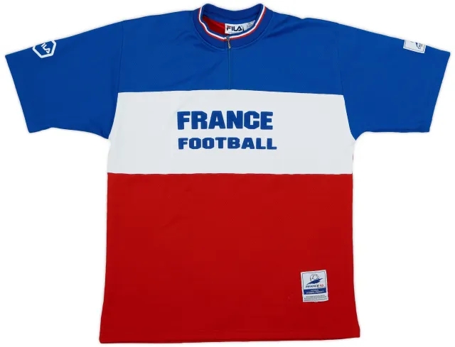 1998 France '98 Fila 1/4 Zip Training Shirt - 6/10 - (M)