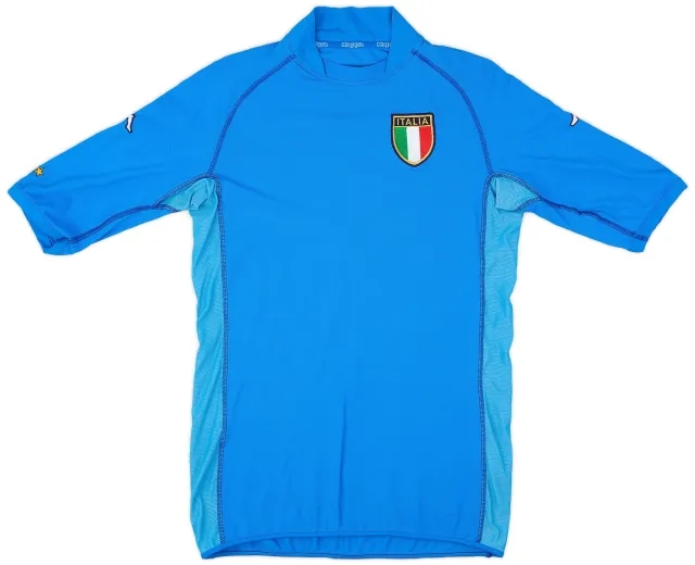 Kappa 2000-01 Italy Home Shirt - 9/10 - (L)