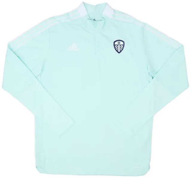 2022-23 Leeds adidas 1/4 Zip Training Top - 9/10 - (XL)