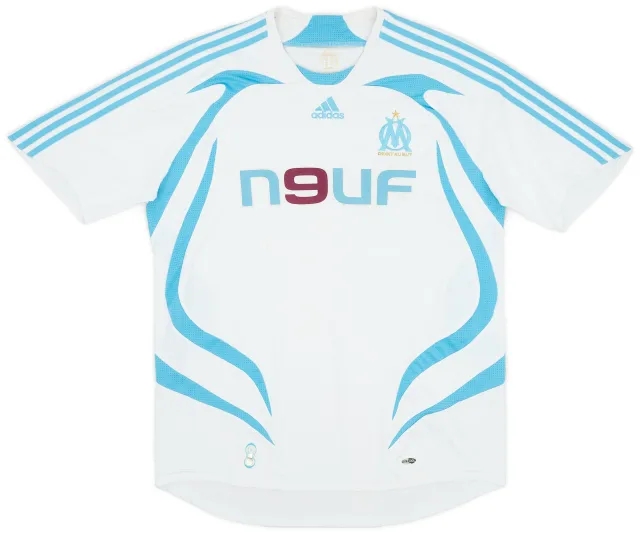 adidas 2007-08 Olympique Marseille Home Shirt - 5/10 - (XL)