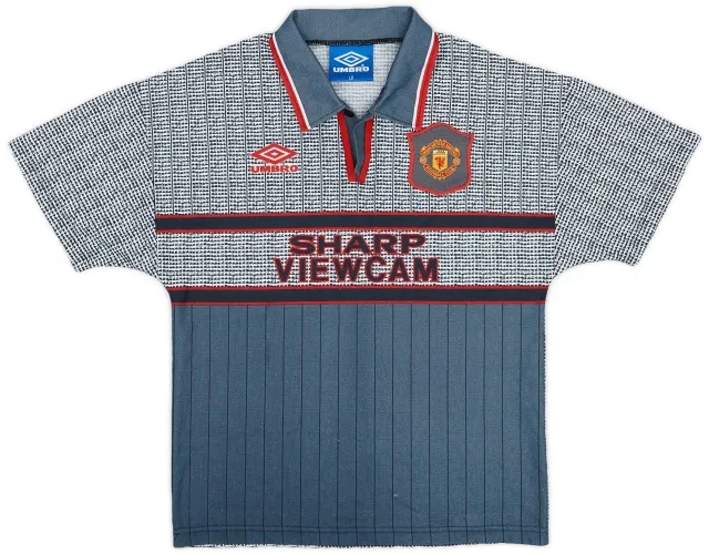 Umbro 1995-96 Manchester United Away Shirt - 6/10 - (L.Boys)