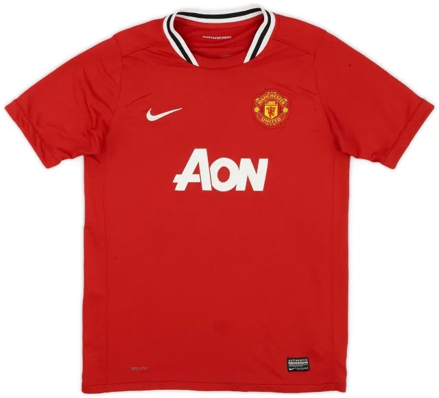 Nike 2011-12 Manchester United Home Shirt - 5/10 - (XL.Boys)