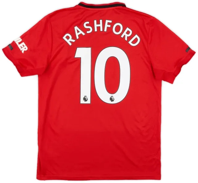adidas 2019-20 Manchester United Home Shirt Rashford #10 - 6/10 - (M)
