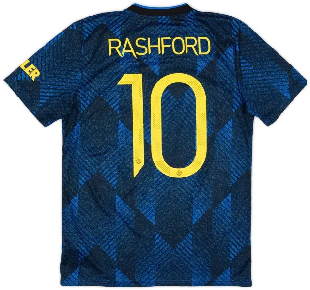 adidas 2021-22 Manchester United Third Shirt Rashford #10 - 8/10 - (M)