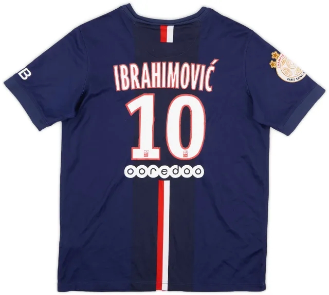 Nike 2014-15 Paris Saint-Germain Home Shirt Ibrahimovic #10 - 7/10 - (XL.Boys)