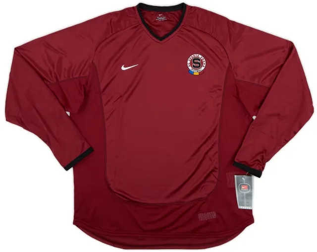 Nike 2001-03 Sparta Prague Player Issue Home L/S Shirt (M)
