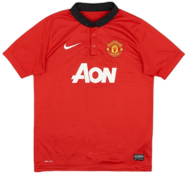Nike 2013-14 Manchester United Home Shirt - 8/10 - (L.Boys)