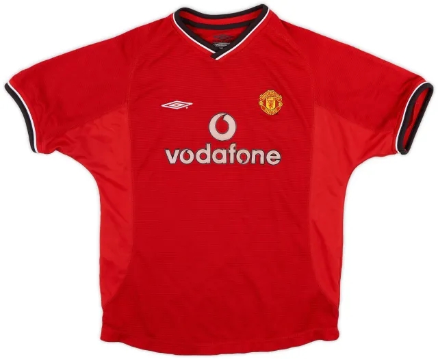Umbro 2000-02 Manchester United Home Shirt - 7/10 - (L.Boys)