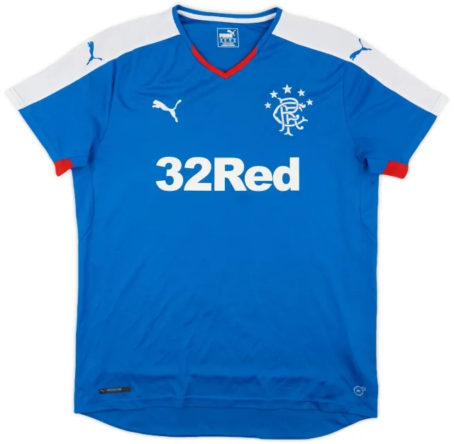 Puma 2015-16 Rangers Home Shirt - 7/10 - (XL)