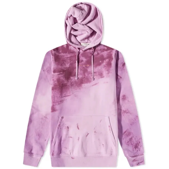 END. x 1017 ALYX 9SM Men's 'Neon' Treated Logo Popover Hoody Purple