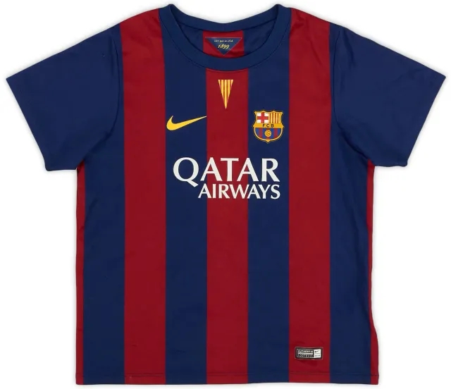 Nike 2014-15 Barcelona Home Shirt - 8/10 - (7-8 Years)