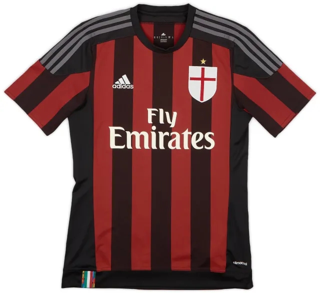 adidas 2015-16 AC Milan Home Shirt - 8/10 - (S)