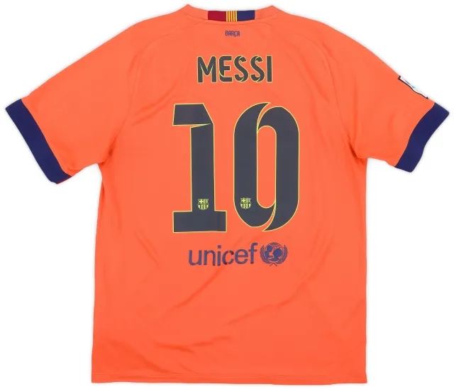 Nike 2014-15 Barcelona Away Shirt Messi #10 - 6/10 - (L)