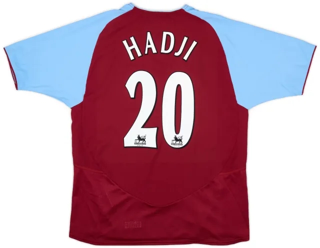 Diadora 2003-04 Aston Villa Home Shirt Hadji #20 - 8/10 - (M)