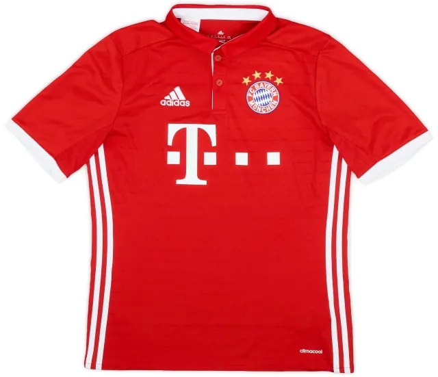 adidas 2016-17 Bayern Munich Home Shirt - 9/10 - (XL.Boys)