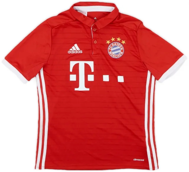 adidas 2016-17 Bayern Munich Home Shirt - 6/10 - (L.Boys)
