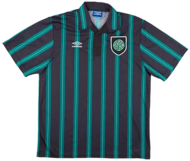 Umbro 1992-93 Celtic Away Shirt - 9/10 - (XL)