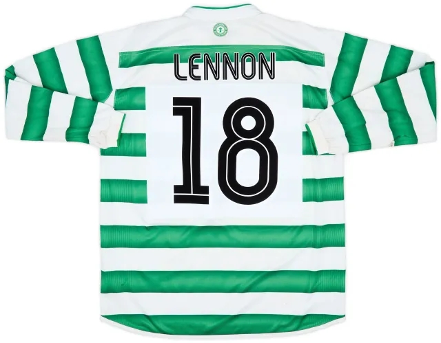 Umbro 2003-04 Celtic Home L/S Shirt Lennon #18 - 4/10 - (L)
