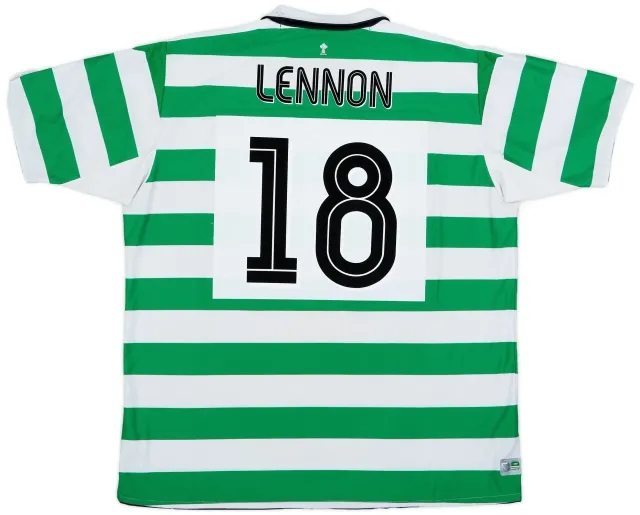 Umbro 2004-05 Celtic Home Shirt Lennon #18 - 8/10 - (3XL)