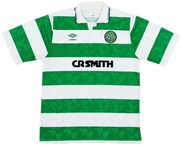 Umbro 1989-91 Celtic Home Shirt - 8/10 - (M)