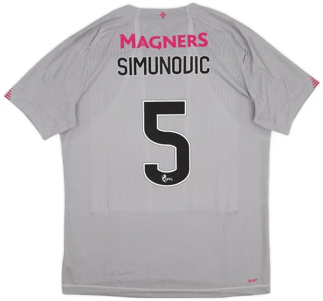NewBalance 2019-20 Celtic Third Shirt Simunovic #5 (L)