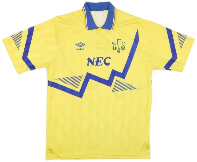 Umbro 1990-92 Everton Away Shirt - 8/10 - (L)