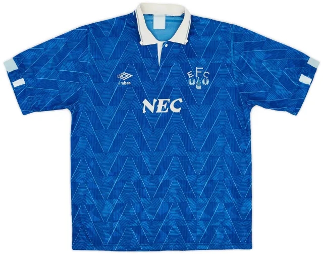 Umbro 1988-91 Everton Home Shirt - 6/10 - (L)