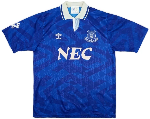 Umbro 1991-93 Everton Home Shirt - 6/10 - (XL)