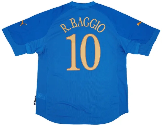 Puma 2004-06 Italy Home Shirt Baggio #10 (XXL)