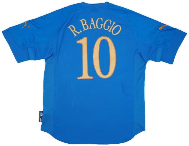 Puma 2004-06 Italy Home Shirt Baggio #10 (XXL)