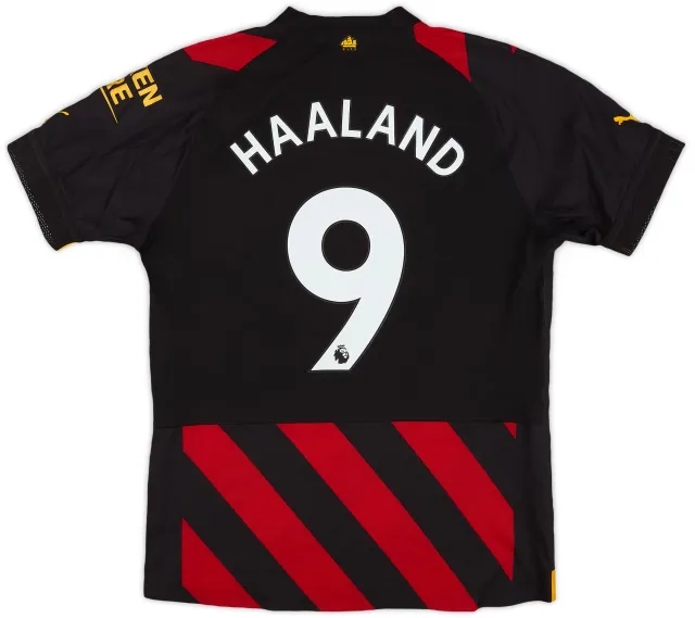 Puma 2022-23 Manchester City Authentic Away Shirt Haaland #9 (M)