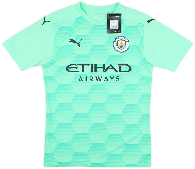Puma 2020-21 Manchester City Player Issue GK Shirt (S)