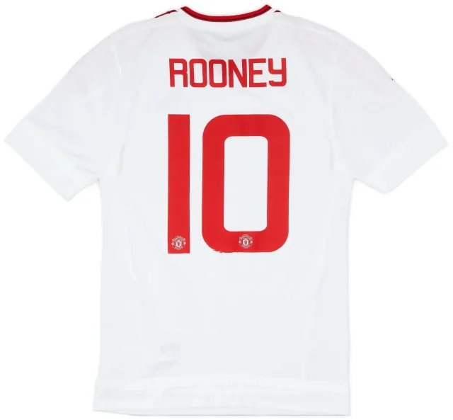 adidas 2015-16 Manchester United Player Issue Away Shirt Rooney #10 - 7/10 - (S/M)