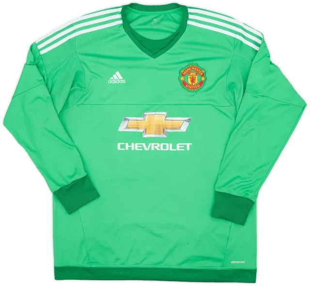 adidas 2015-16 Manchester United GK Shirt - 6/10 - (XL)