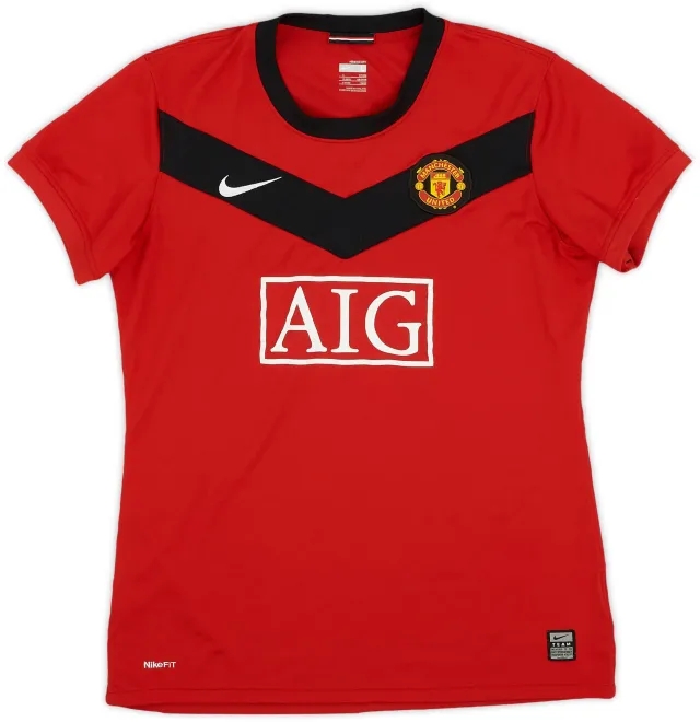 Nike 2009-10 Manchester United Home Shirt - 9/10 - (L.Boys)