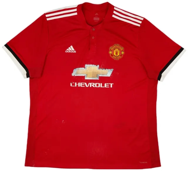 adidas 2017-18 Manchester United Home Shirt - 4/10 - (XXL)