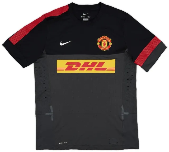 2012-13 Manchester United Player Issue Nike Training Shirt - 8/10 - (L)