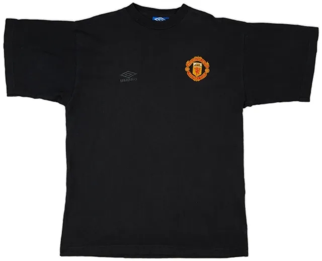 1996-98 Manchester United Umbro Cotton Tee - 8/10 - (L)