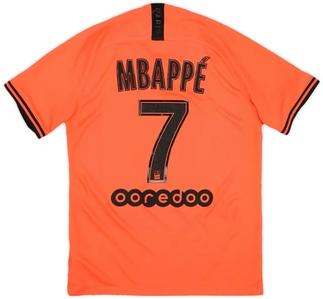 Nike 2019-20 Paris Saint-Germain Away Shirt Mbappe #7 - 9/10 - (M)