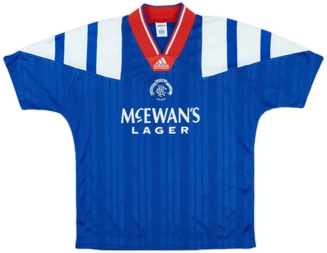 adidas 1992-94 Rangers Home Shirt - 8/10 - (M/L)