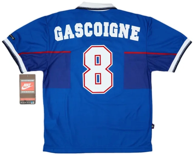 Nike 1997-99 Rangers Home Shirt Gascoigne #8 (M)