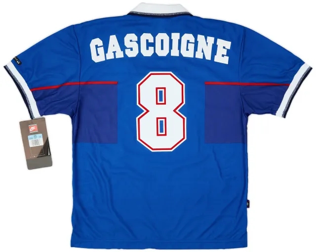 Nike 1997-99 Rangers Home Shirt Gascoigne #8 - 8/10 - (L)