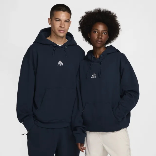 Nike ACG Therma-FIT Fleece Pullover Hoodie - Blue - Cotton/Polyester