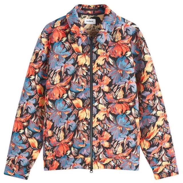 Soulland Men's Windom Jacket Orange Multi