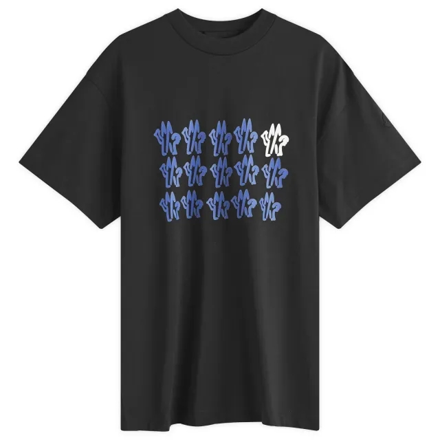 Moncler Men's Text Logo T-Shirt Black
