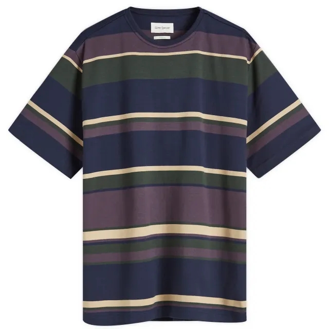 Oliver Spencer Men's Box T-Shirt Aubergine