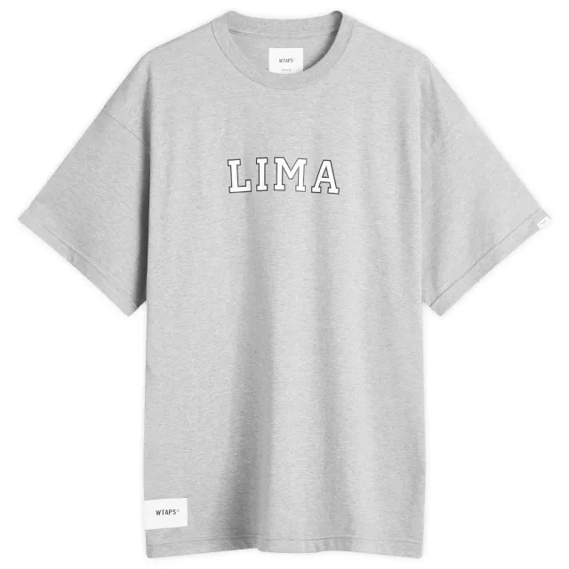 WTAPS Men's 05 Phonetic Print T-Shirt Ash Grey