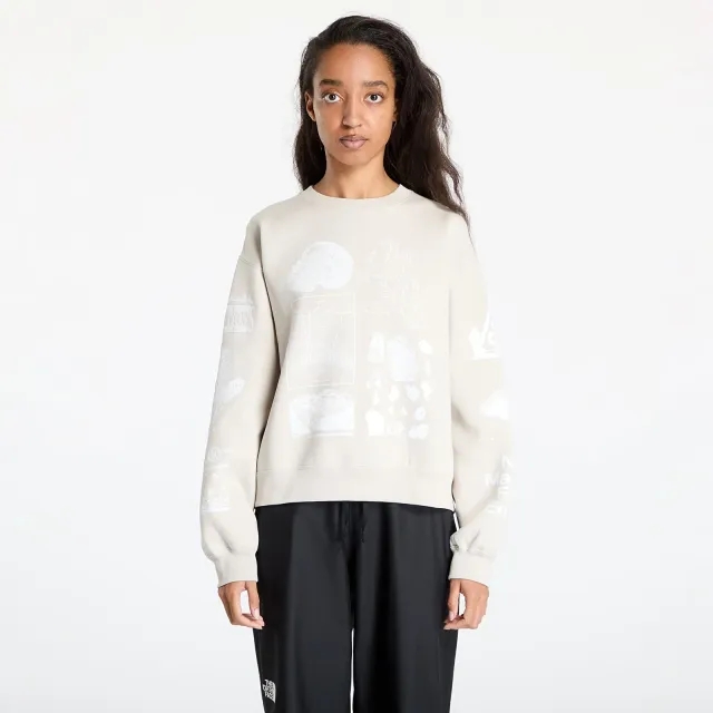 Sweatshirt Nike Acg Tuff Fleece Women's Therma-Fit Repel Crew-Neck Sweatshirt Lt Orewood Brn/ Summit White Xl