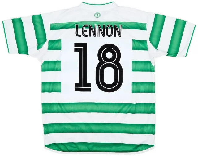 Umbro 2003-04 Celtic Home Shirt Lennon #18 - 7/10 - (L)